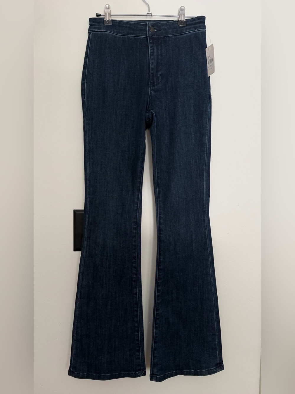 Anthropologie Pilcro 26P Dark Wash Flare Jeans NWT Petite 70s Boho